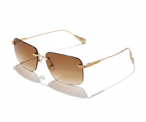 Baldinini 🇮🇹 Gold-plated Square ( Made in Italy ) Men Sunglasses Rimless (UV400) - نضاره دوت كوم | رقم 1 للنظارات الأصليه في مصر