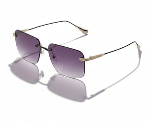 Baldinini 🇮🇹 Gold-plated Square ( Made in Italy ) Men Sunglasses Rimless (UV400) - نضاره دوت كوم | رقم 1 للنظارات الأصليه في مصر