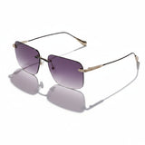 Baldinini 🇮🇹 Gold-plated Square ( Made in Italy ) Men Sunglasses Rimless (UV400) - نضاره دوت كوم | رقم 1 للنظارات الأصليه في مصر