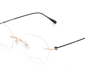 Baldinini Gold 18 Karat 🇮🇹 Square ( Made in Italy ) Men Optical Frames - نضاره دوت كوم | رقم 1 للنظارات الأصليه في مصر