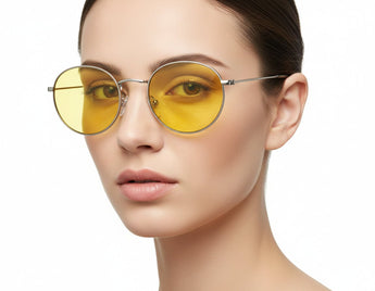 B1919 Round Day & Night Yellow Glasses UV Protection - Unisex - نضاره دوت كوم | رقم 1 للنظارات الأصليه في مصر