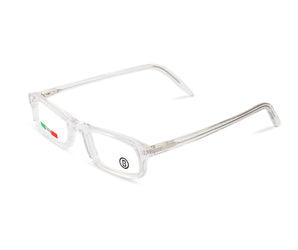 B1919  ( Made in Italy ) Rectangle Unisex Half Moon Frame Reading
