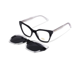 Gestapo Cat Eye  Optical Women  Clip on Polarized ( UV400)