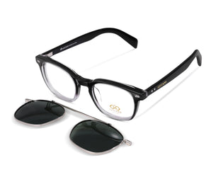 Gestapo Square Optical Men Clip on Polarized ( UV400)