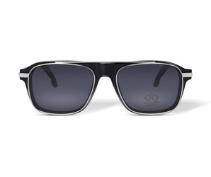 Gestapo Square Optical Men Clip on Polarized ( UV400)