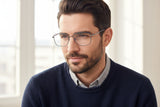 Falcon Square Men's Optical Frame - نضاره دوت كوم | رقم 1 للنظارات الأصليه في مصر