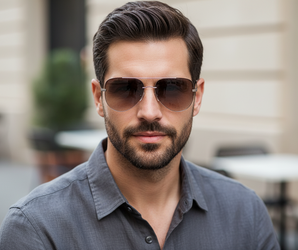 Mario Rossi 🇮🇹 ( Made in Italy ) Aviator Men's  Sunglasses (UV)