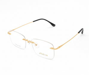 Falcon Rectangle  Unisex Titanium Optical Frames - Rimless2