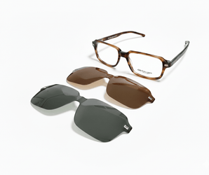 Gestapo Square Optical Men Clip on Polarized - نضاره دوت كوم | رقم 1 للنظارات الأصليه في مصر