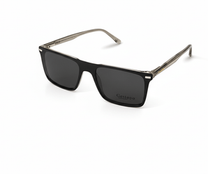 Gestapo Rectangle Optical Men Clip on Polarized - نضاره دوت كوم | رقم 1 للنظارات الأصليه في مصر