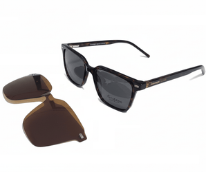 Gestapo Square Optical Men Clip on Polarized - نضاره دوت كوم | رقم 1 للنظارات الأصليه في مصر