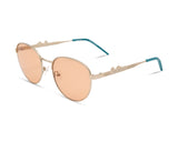 Enni Marco 🇮🇹 ( Made in Italy ) Round Women's Sunglasses(UV) - نضاره دوت كوم | رقم 1 للنظارات الأصليه في مصر