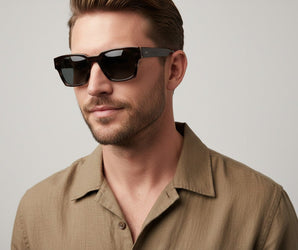 Enni Marco 🇮🇹 ( Made in Italy ) Square Unisex Sunglasses(UV) - نضاره دوت كوم | رقم 1 للنظارات الأصليه في مصر