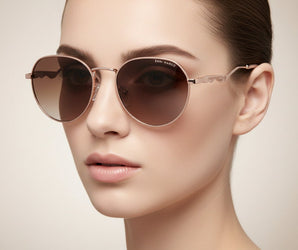 Enni Marco 🇮🇹 Round ( Made in Italy ) Women Sunglasses (UV) - نضاره دوت كوم | رقم 1 للنظارات الأصليه في مصر