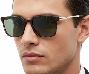 Enni Marco 🇮🇹 ( Made in Italy ) Square Men Sunglasses(UV) - نضاره دوت كوم | رقم 1 للنظارات الأصليه في مصر