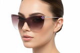 Enni Marco 🇮🇹 ( Made in Italy ) CatEye Women's Sunglasses(UV) - نضاره دوت كوم | رقم 1 للنظارات الأصليه في مصر