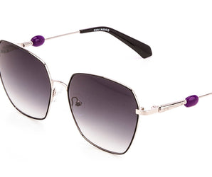 Enni Marco 🇮🇹 ( Made in Italy ) Square Women's Sunglasses(UV) - نضاره دوت كوم | رقم 1 للنظارات الأصليه في مصر