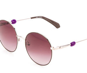 Enni Marco 🇮🇹 Round ( Made in Italy ) Women Sunglasses (UV)