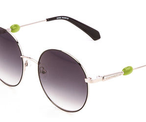 Enni Marco 🇮🇹 Round ( Made in Italy ) Women Sunglasses (UV)