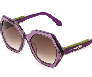 Enni Marco 🇮🇹 ( Made in Italy ) Round Women's Sunglasses(UV) - نضاره دوت كوم | رقم 1 للنظارات الأصليه في مصر