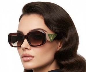 Enni Marco 🇮🇹 ( Made in Italy ) Rectangle Women's Sunglasses (UV400) - نضاره دوت كوم | رقم 1 للنظارات الأصليه في مصر