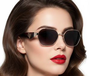 Enni Marco 🇮🇹 ( Made in Italy ) Square Women's Sunglasses (UV400) - نضاره دوت كوم | رقم 1 للنظارات الأصليه في مصر