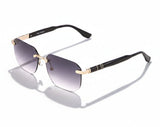 Enni Marco 🇮🇹 ( Made in Italy ) Square Men's Sunglasses Rimless (UV400) - نضاره دوت كوم | رقم 1 للنظارات الأصليه في مصر