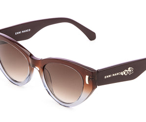 Enni Marco 🇮🇹 ( Made in Italy ) CatEye Women's Sunglasses(UV)