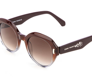 Enni Marco 🇮🇹 ( Made in Italy ) Round Women's Sunglasses(UV)