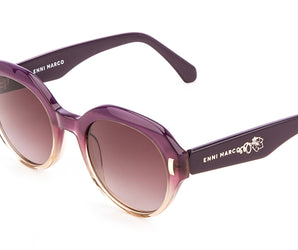 Enni Marco 🇮🇹 ( Made in Italy ) Round Women's Sunglasses(UV)