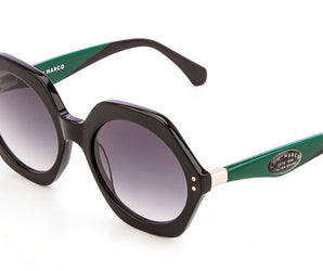 Enni Marco 🇮🇹 ( Made in Italy ) Round Women's Sunglasses(UV) - نضاره دوت كوم | رقم 1 للنظارات الأصليه في مصر