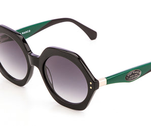 Enni Marco 🇮🇹 ( Made in Italy ) Round Women's Sunglasses(UV)