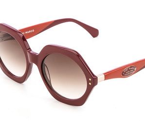 Enni Marco 🇮🇹 ( Made in Italy ) Round Women's Sunglasses(UV) - نضاره دوت كوم | رقم 1 للنظارات الأصليه في مصر