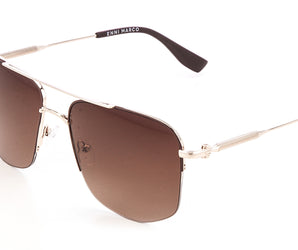 Enni Marco 🇮🇹 ( Made in Italy ) Square Men Sunglasses(UV)