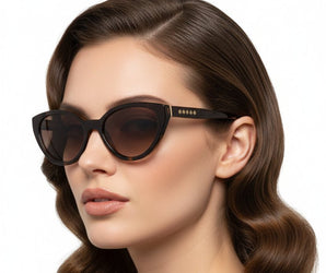 Enni Marco 🇮🇹 ( Made in Italy ) Cat Eye Women's Sunglasses (UV400) - نضاره دوت كوم | رقم 1 للنظارات الأصليه في مصر
