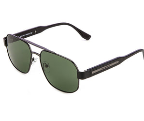 Enni Marco 🇮🇹 ( Made in Italy ) Square Men's Sunglasses (UV400) - نضاره دوت كوم | رقم 1 للنظارات الأصليه في مصر