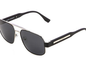 Enni Marco 🇮🇹 ( Made in Italy ) Square Men's Sunglasses (UV400) - نضاره دوت كوم | رقم 1 للنظارات الأصليه في مصر