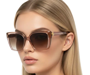 Enni Marco 🇮🇹 ( Made in Italy ) Square Women's Sunglasses (UV400) - نضاره دوت كوم | رقم 1 للنظارات الأصليه في مصر