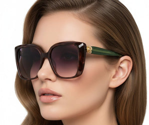 Enni Marco 🇮🇹 ( Made in Italy ) Square Women's Sunglasses (UV400) - نضاره دوت كوم | رقم 1 للنظارات الأصليه في مصر