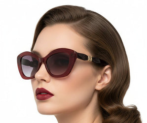 Enni Marco 🇮🇹 ( Made in Italy ) Cat Eye Women's Sunglasses (UV400) - نضاره دوت كوم | رقم 1 للنظارات الأصليه في مصر