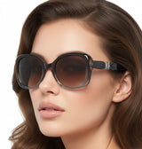 Enni Marco 🇮🇹 ( Made in Italy ) Square Women's Sunglasses (UV400) - نضاره دوت كوم | رقم 1 للنظارات الأصليه في مصر