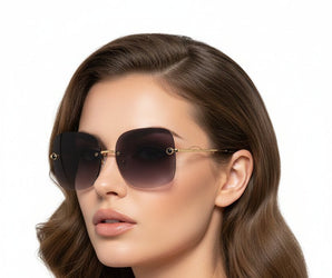 Enni Marco 🇮🇹 ( Made in Italy ) Square Women's Sunglasses (UV400) - نضاره دوت كوم | رقم 1 للنظارات الأصليه في مصر