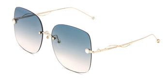 Enni Marco 🇮🇹 ( Made in Italy ) Square Women's Sunglasses Rimless (UV400) - نضاره دوت كوم | رقم 1 للنظارات الأصليه في مصر