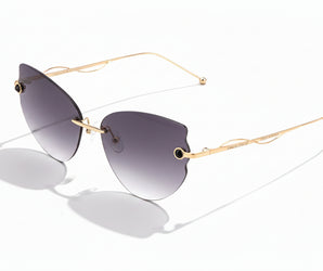 Enni Marco 🇮🇹 ( Made in Italy ) Cat Eye Women's Sunglasses (UV400) - نضاره دوت كوم | رقم 1 للنظارات الأصليه في مصر