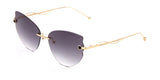 Enni Marco 🇮🇹 ( Made in Italy ) Cat Eye Women's Sunglasses Rimless (UV400) - نضاره دوت كوم | رقم 1 للنظارات الأصليه في مصر