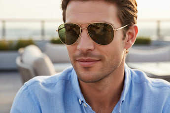 Enni Marco 🇮🇹 Aviator ( Made in Italy ) Men Sunglasses (UV) - نضاره دوت كوم | رقم 1 للنظارات الأصليه في مصر