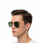 Enni Marco 🇮🇹 ( Made in Italy ) Aviator Men's Sunglasses (UV400) - نضاره دوت كوم | رقم 1 للنظارات الأصليه في مصر