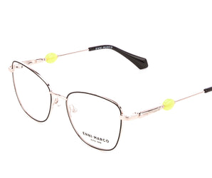 Enni Marco 🇮🇹 ( Made in Italy ) Square Women's Optical Frame