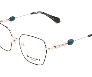 Enni Marco 🇮🇹 ( Made in Italy ) Square Women's Optical Frame