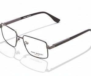 Enni Marco 🇮🇹 Square ( Made in Italy ) Men Optical Frames - نضاره دوت كوم | رقم 1 للنظارات الأصليه في مصر